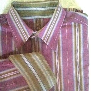 Men's ROBERT GRAHAM LS Casual Dress Shirt XL Mauve